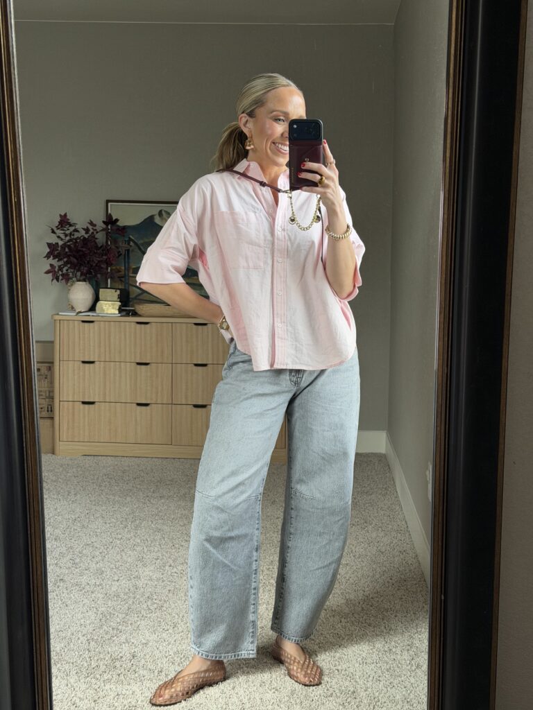 mother barrel jeans