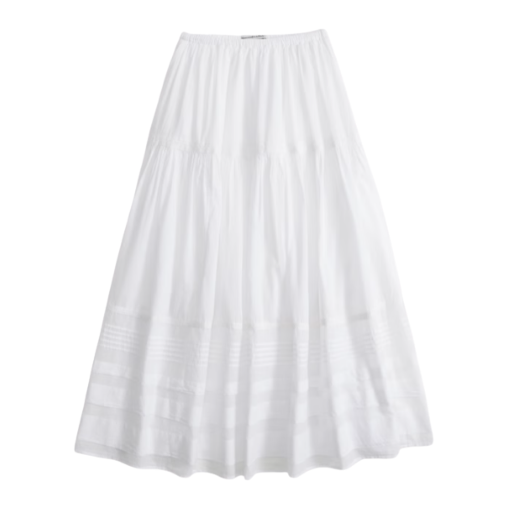 Boho Maxi Skirt White