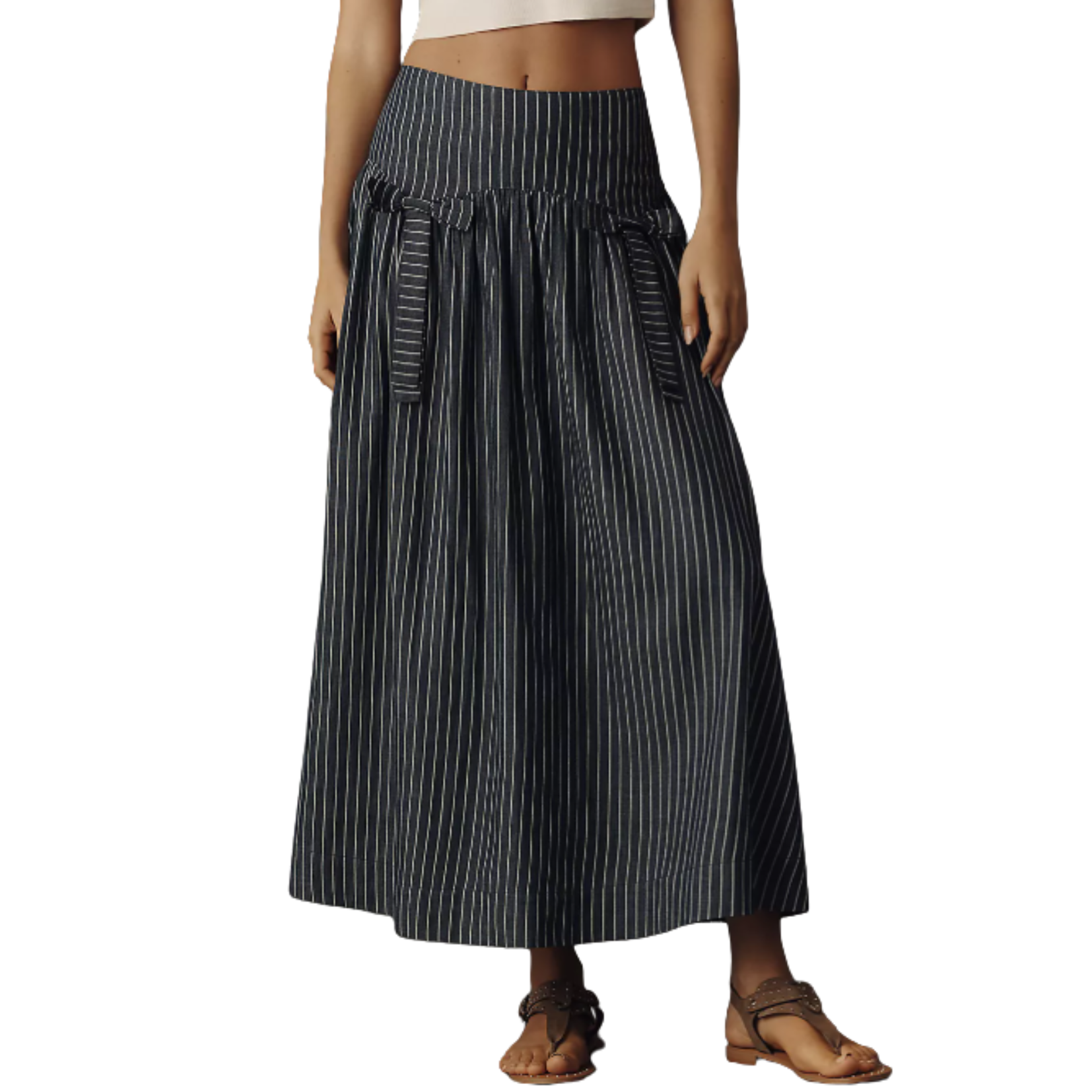 Big Sister Drop Waist Maxi Skirt