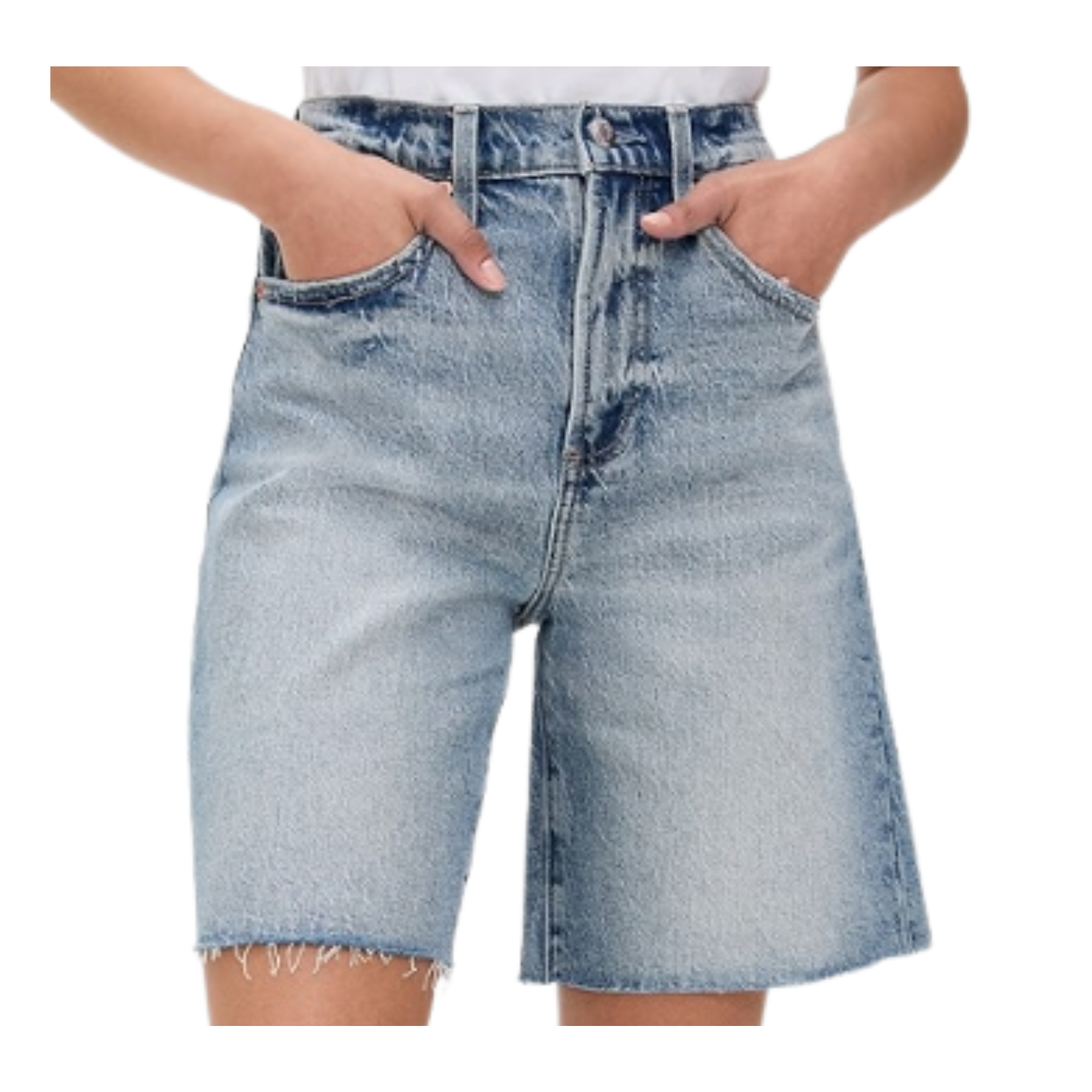 womens denim high rise shorts