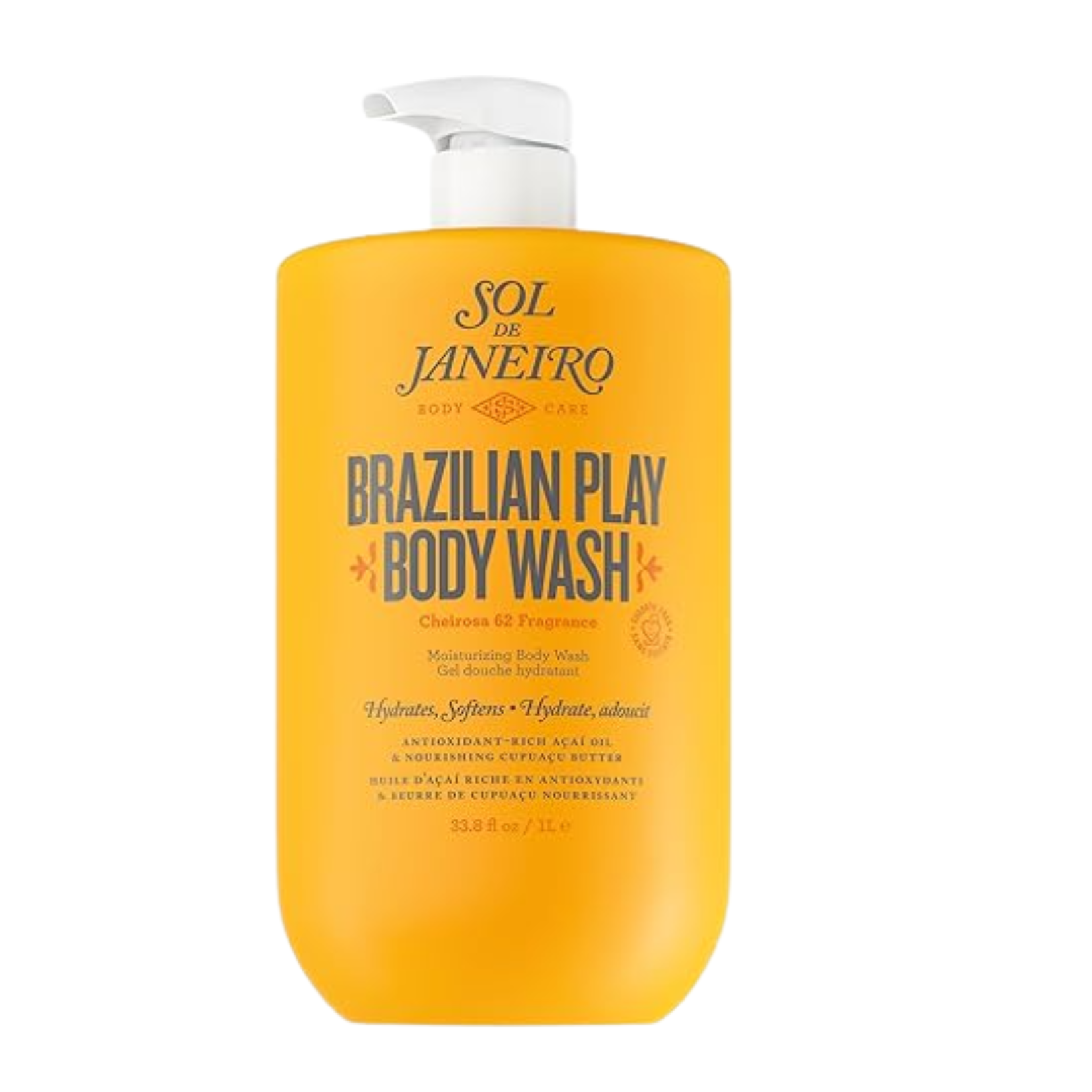Yellow bottle Sol de Janeiro Brazilian Play Body Wash