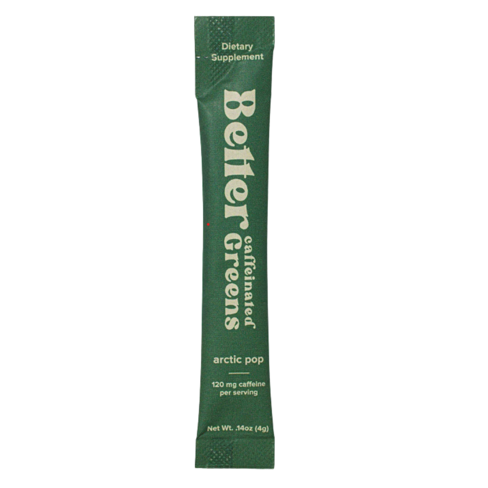BetterGreens with Caffeine Dietary Supplement drink mix in green packet