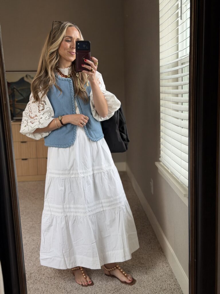 quince tiered maxi skirt