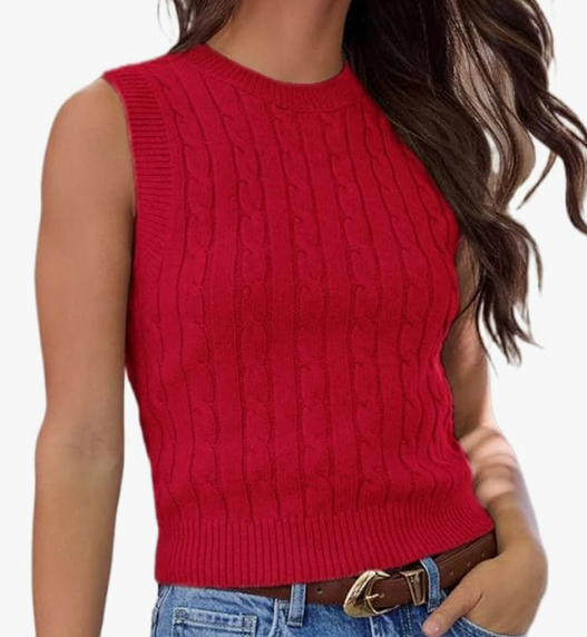 Amazon cable knit tanktop