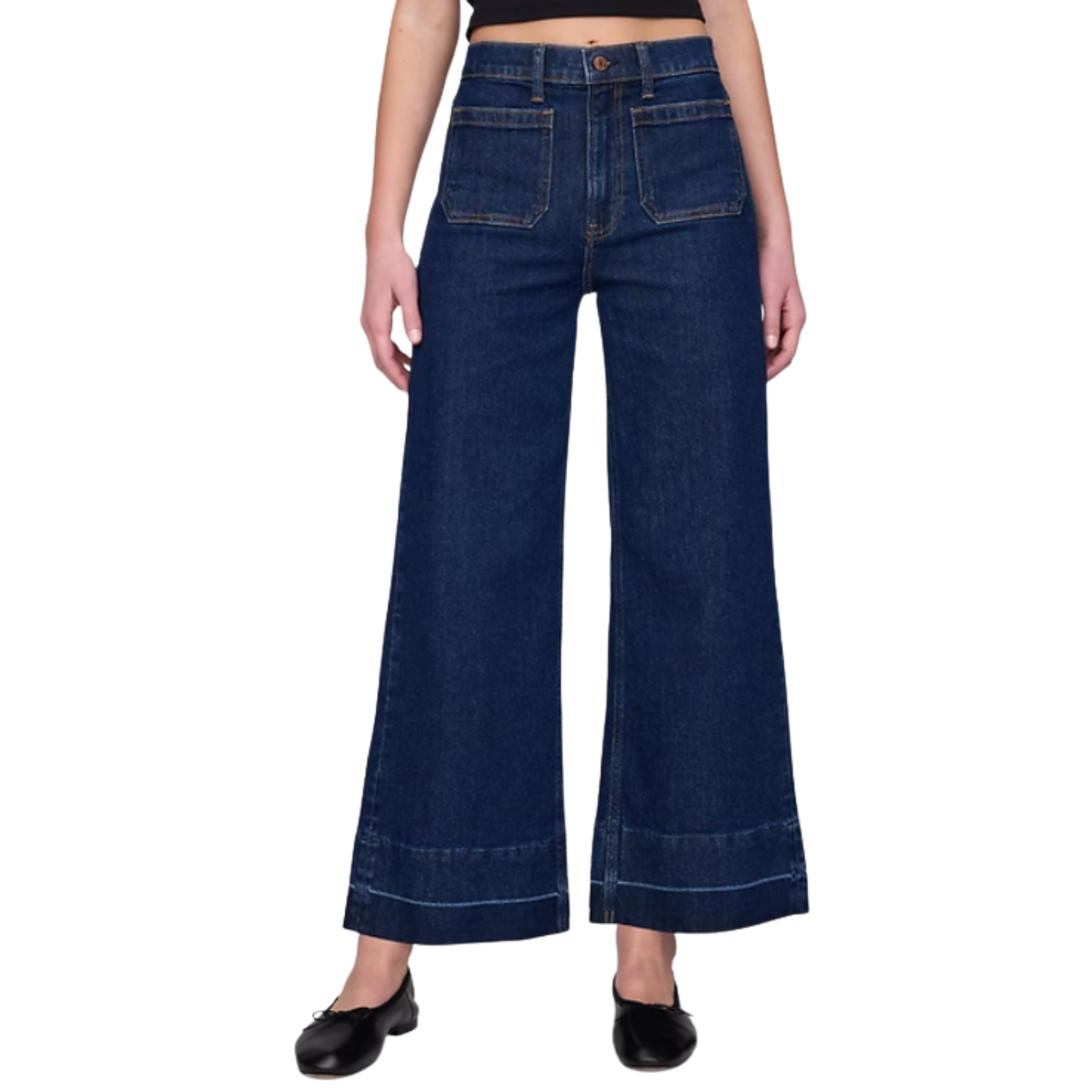 Dark Indigo Gap Wide Leg Jeans