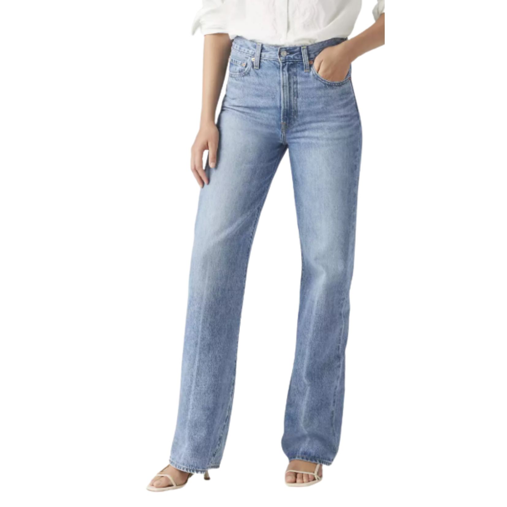 Levis Wide Leg Medium Wash Jeans