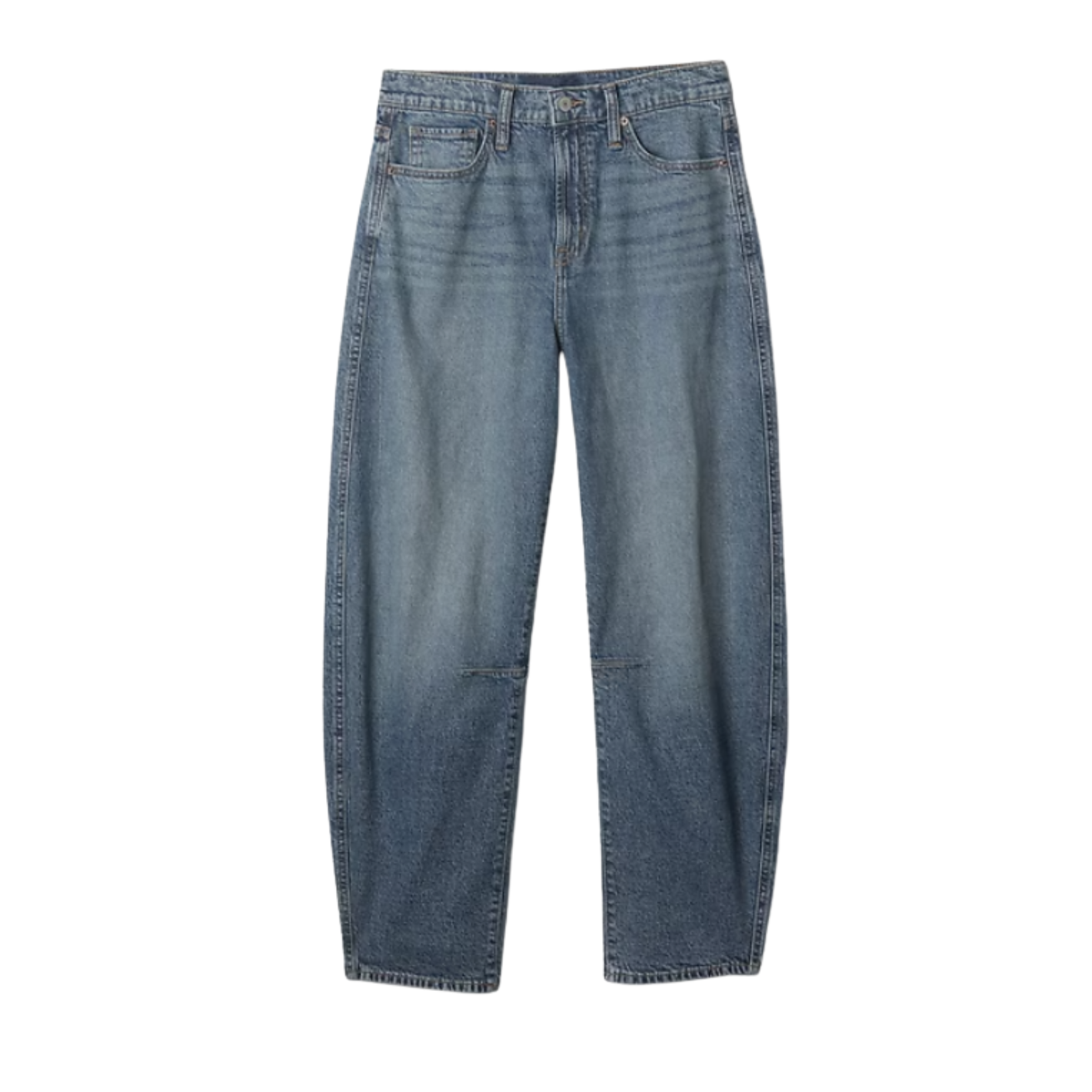 Gap Factory Medium Indigo Barrel Jeans