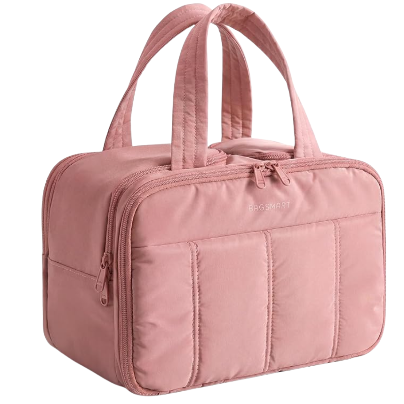 pink puffy bag