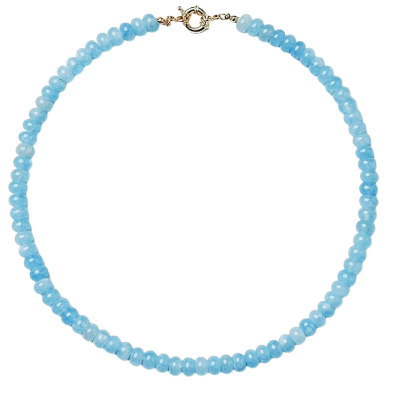 Blue choker necklace