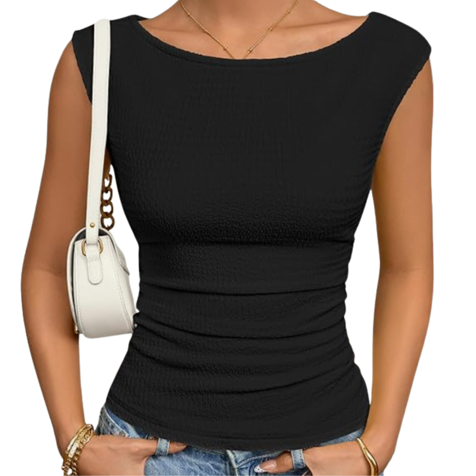 Amazon Ruched cap sleeve