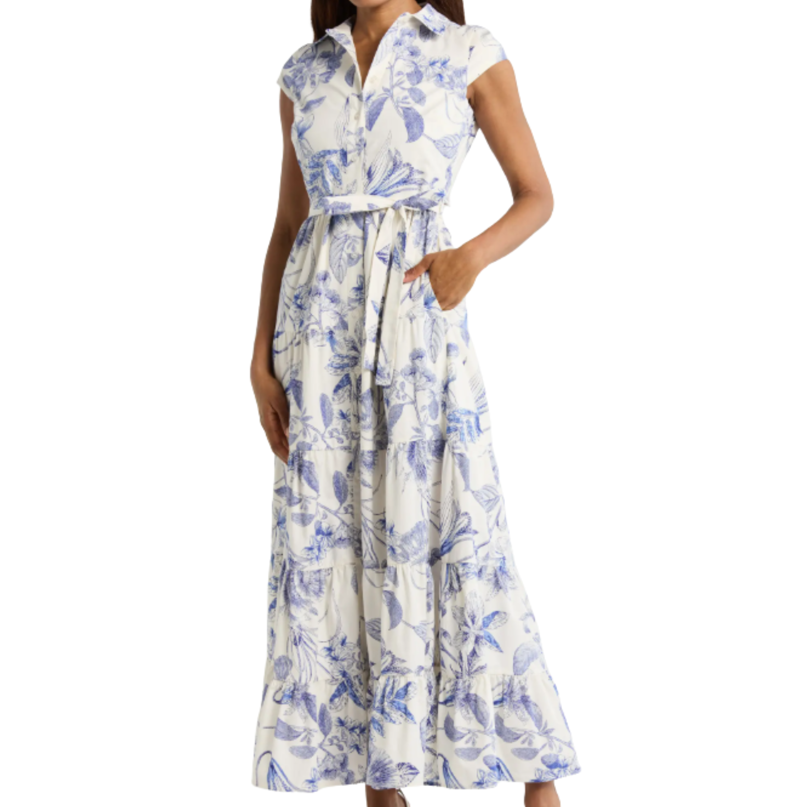 Floral Cap Sleeve Avec Les Filles