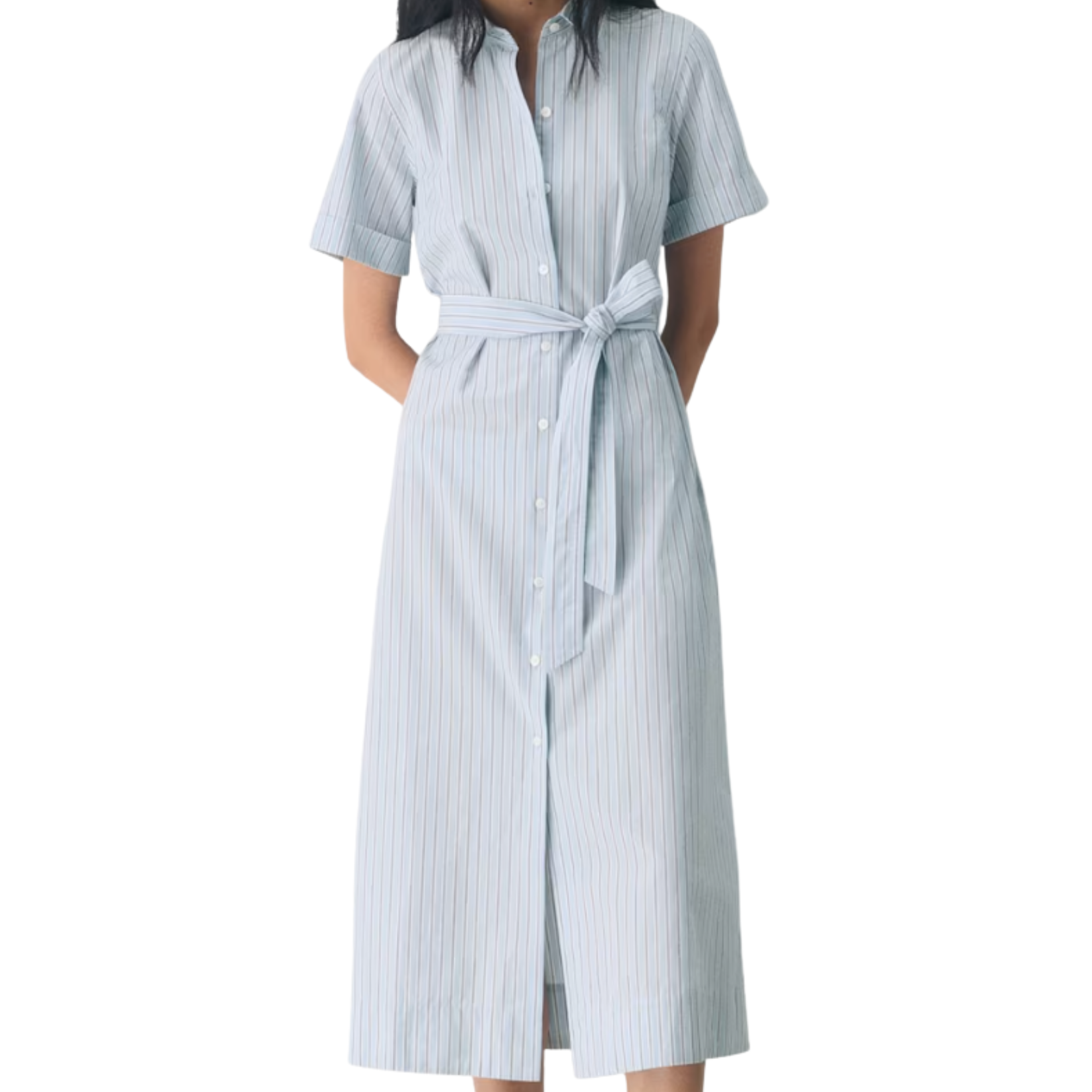 Short Sleeve Cotton Maxi Dress