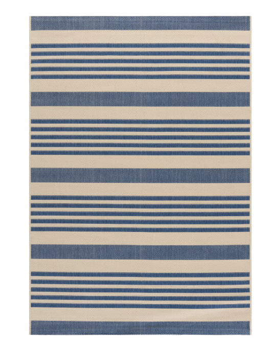 Walmart blue and white rug