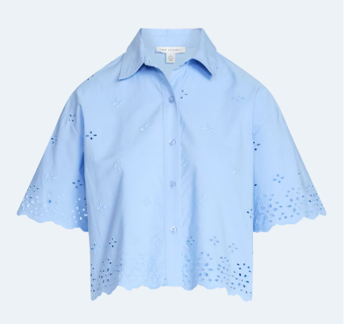Walmart blouse light blue