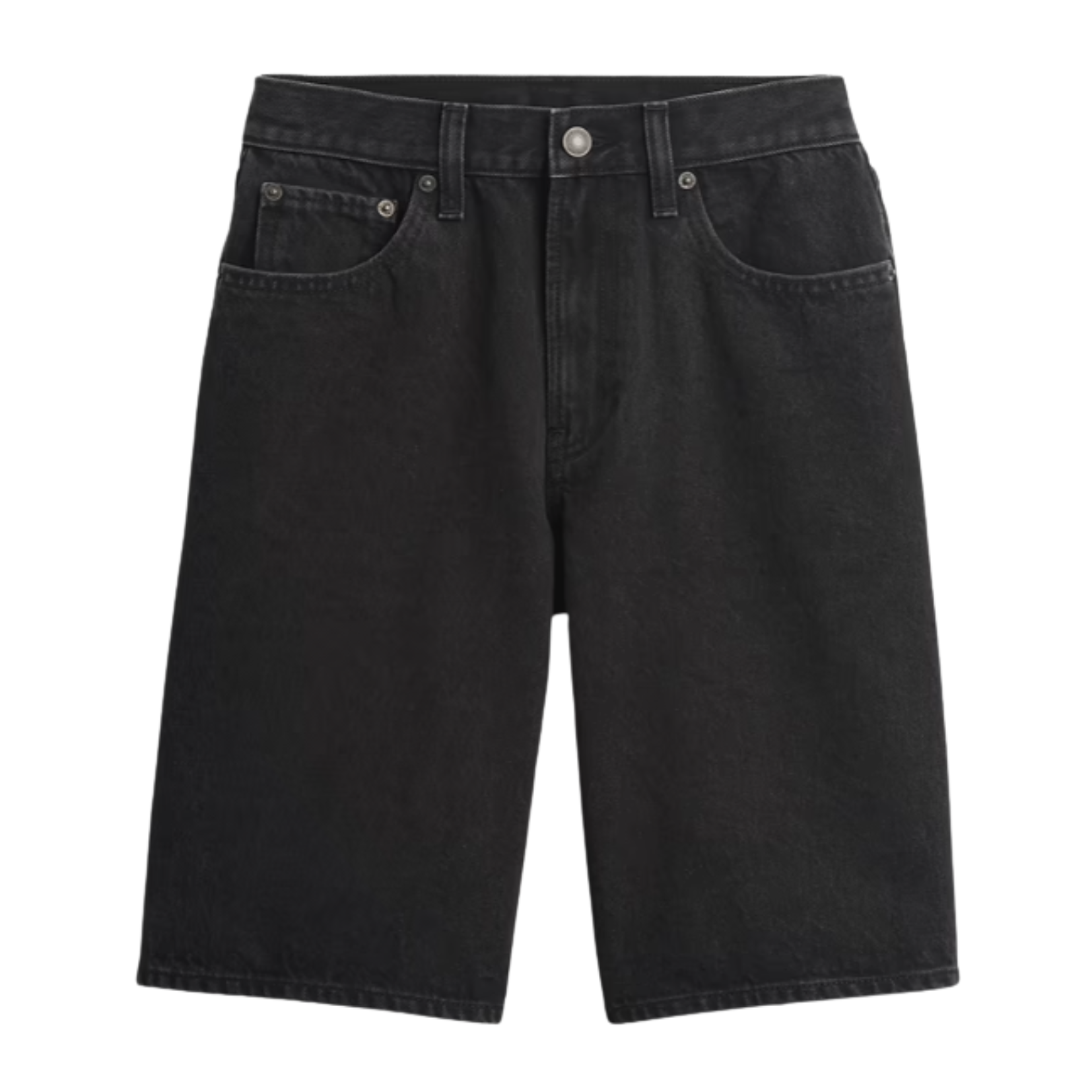gap longer shorts black