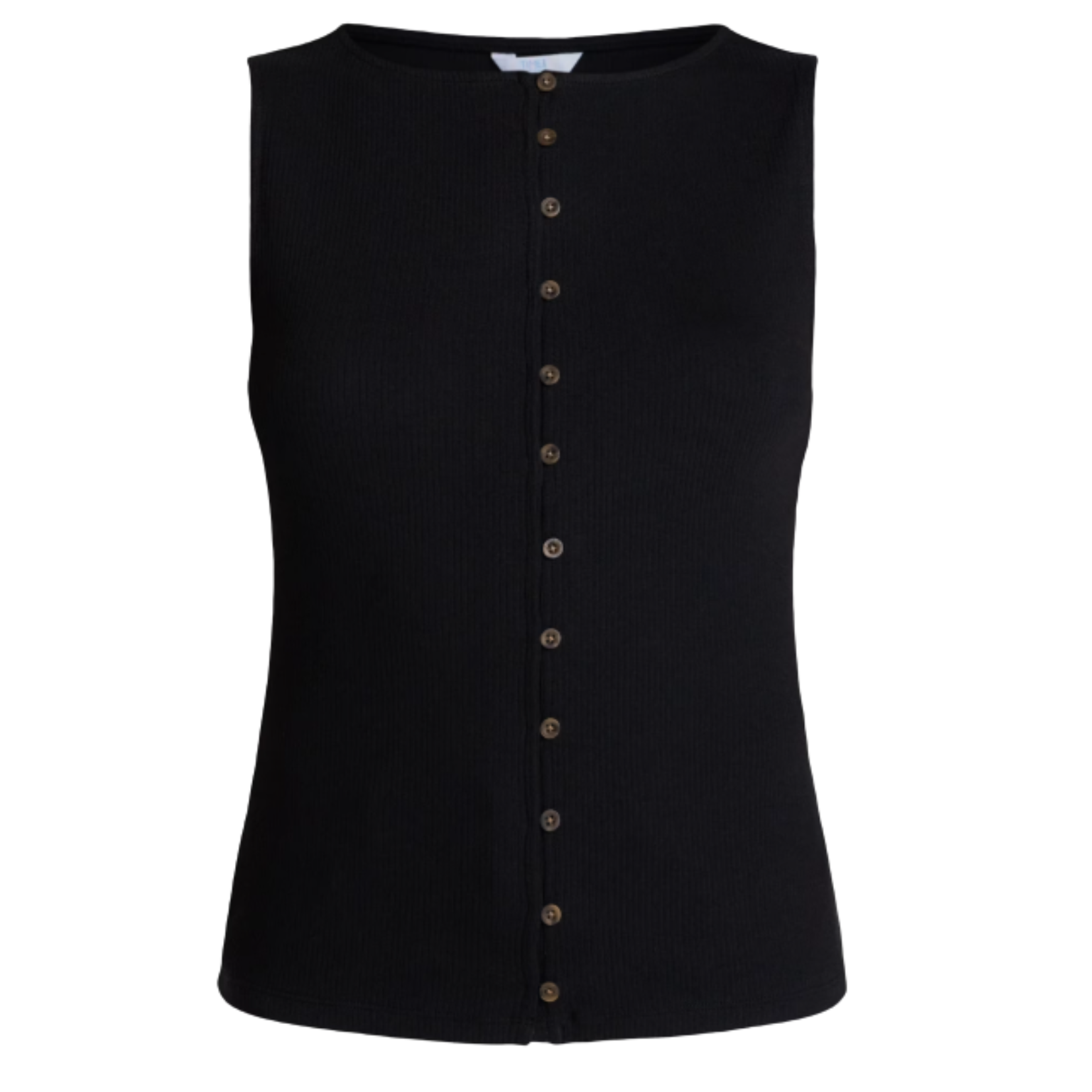 button down black tanktop