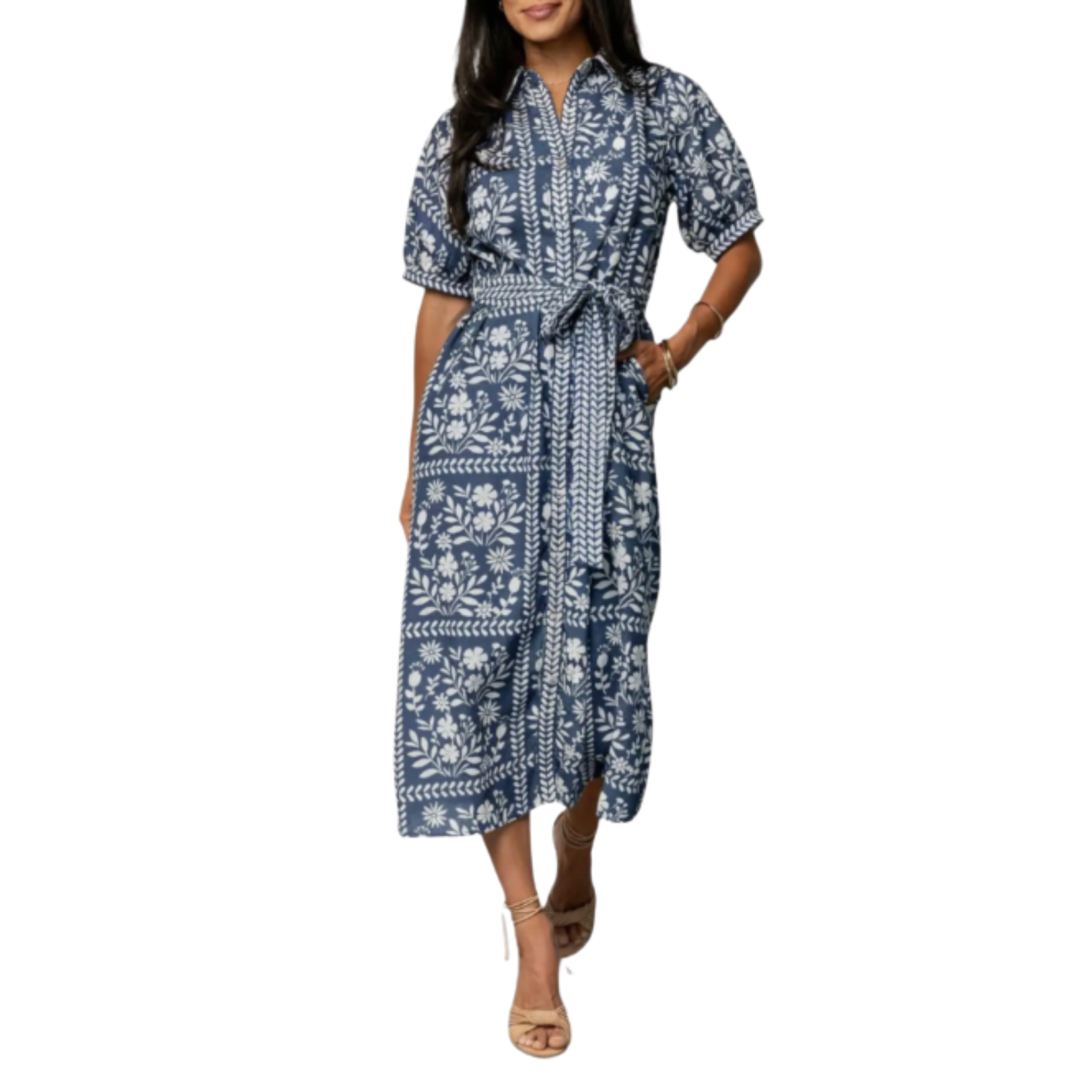 floral blue dress notdstrom