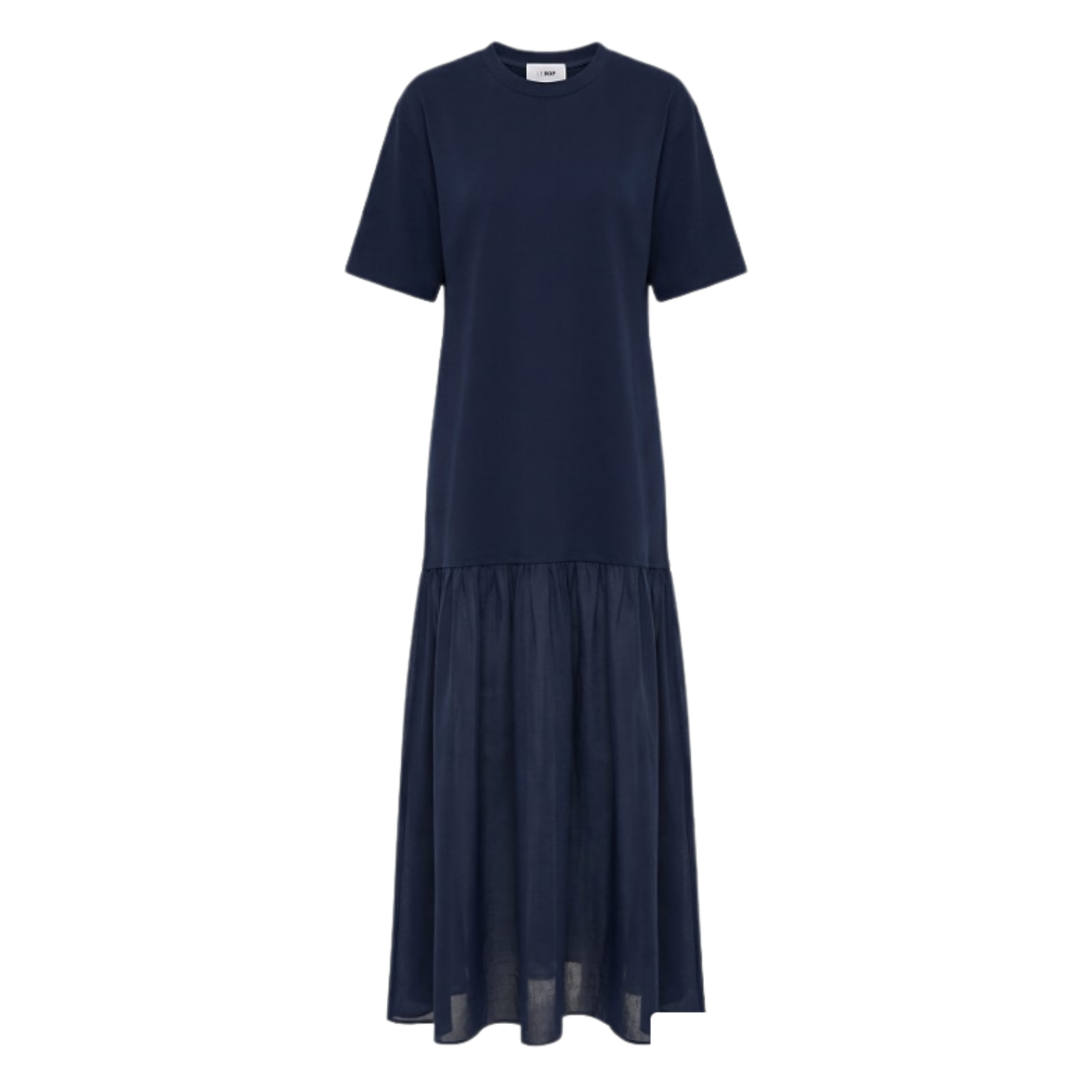 boden see through bottom blue dress