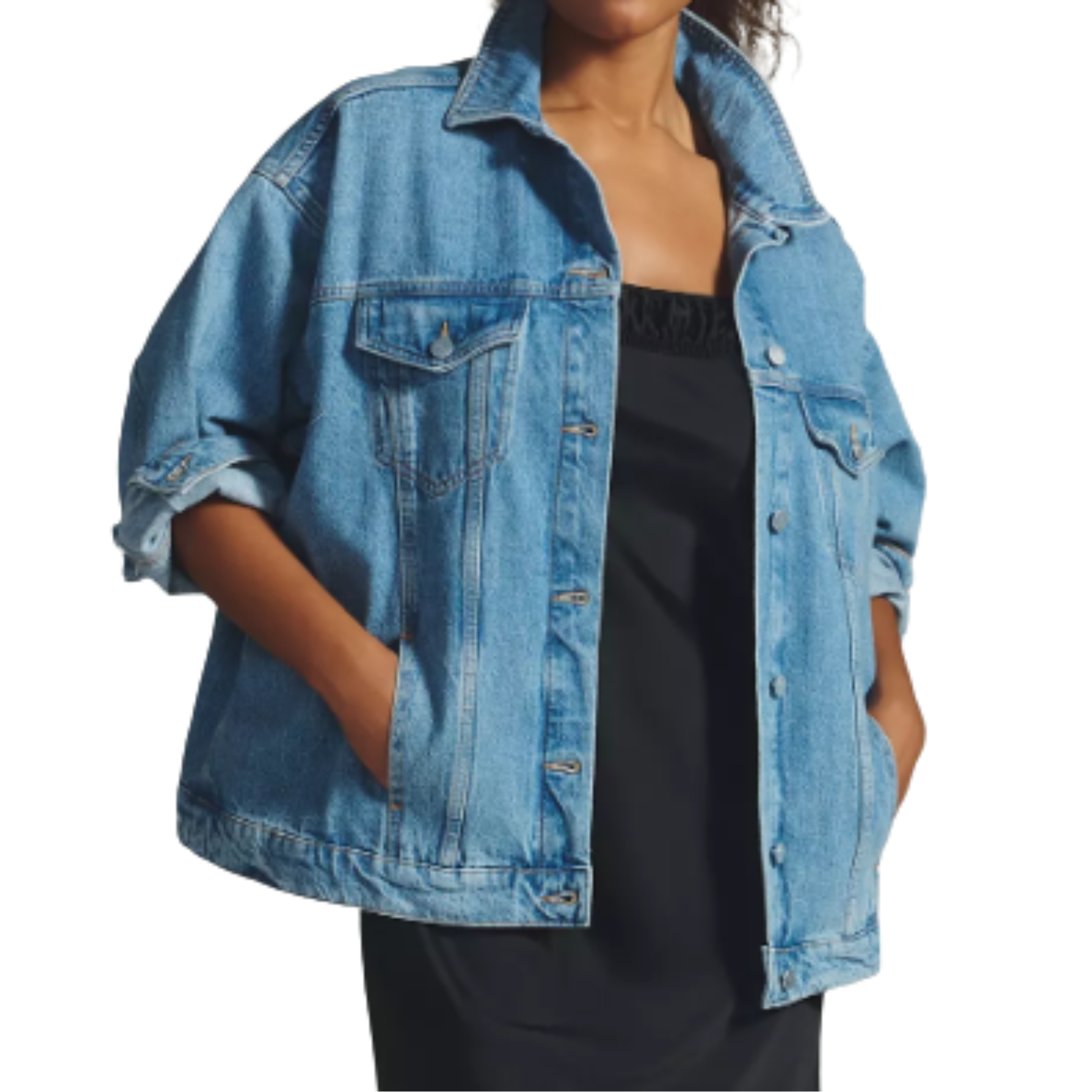 denim jacket anthro