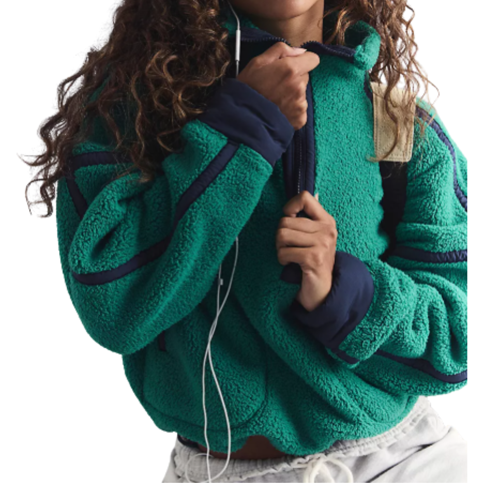 free people half zip sweater