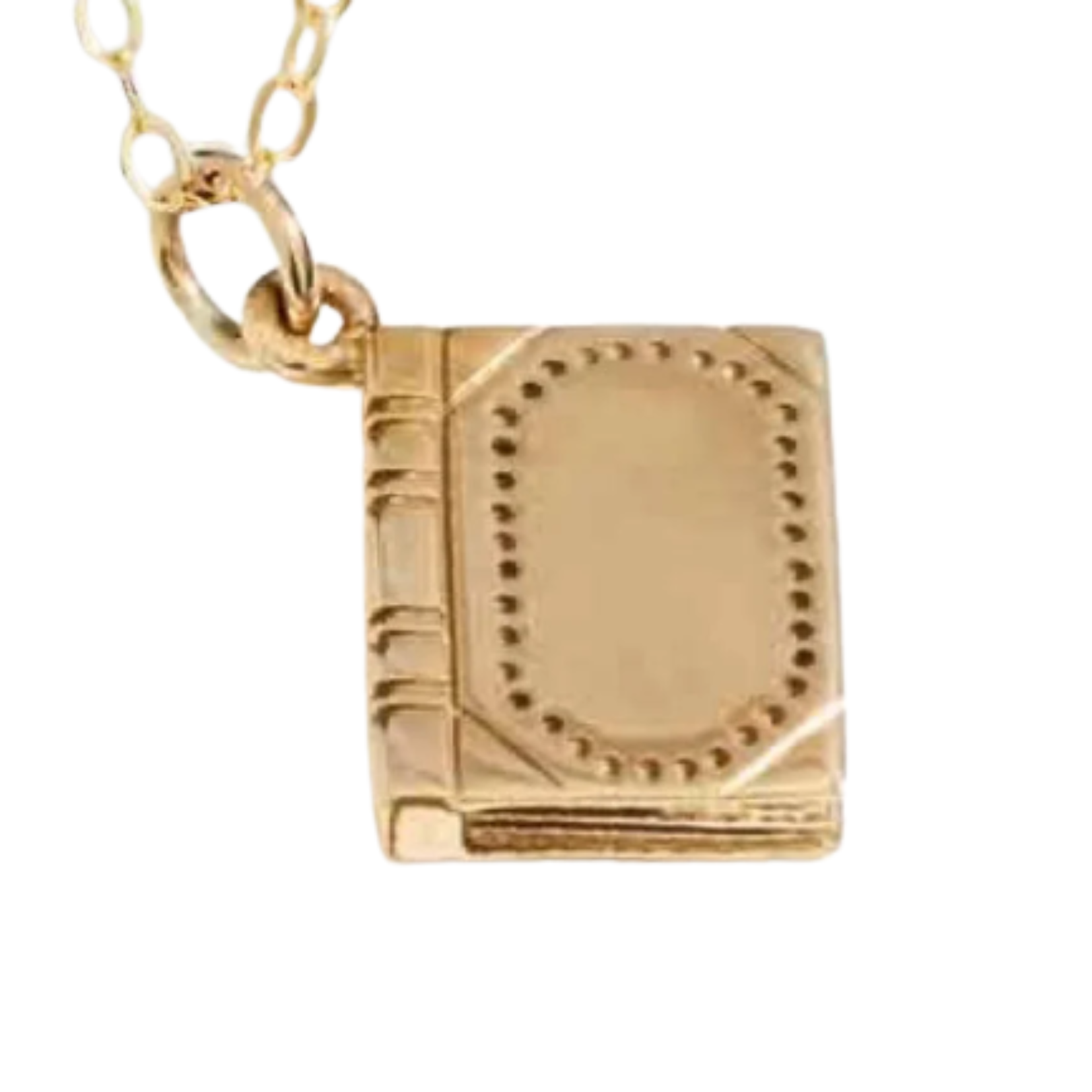 gold Book necklace