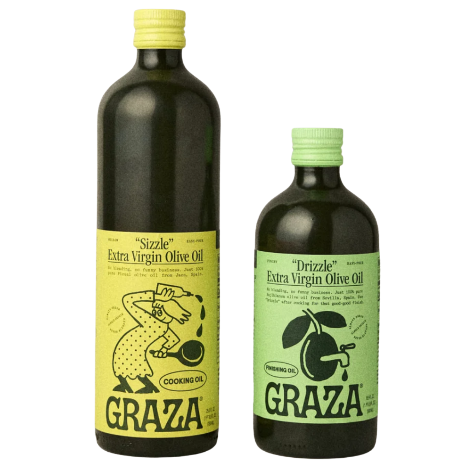 two extra virgin olive oils
