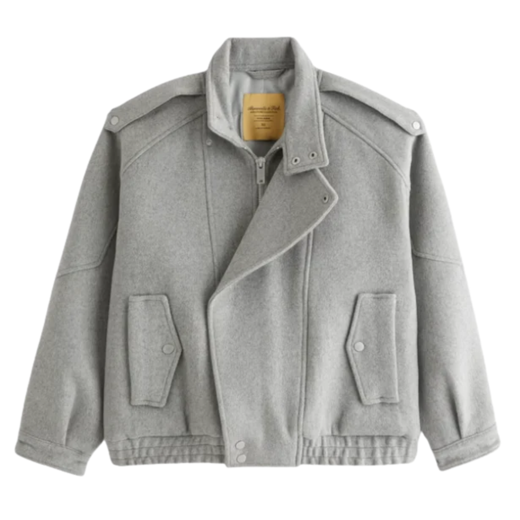 wool blend bomber jacket