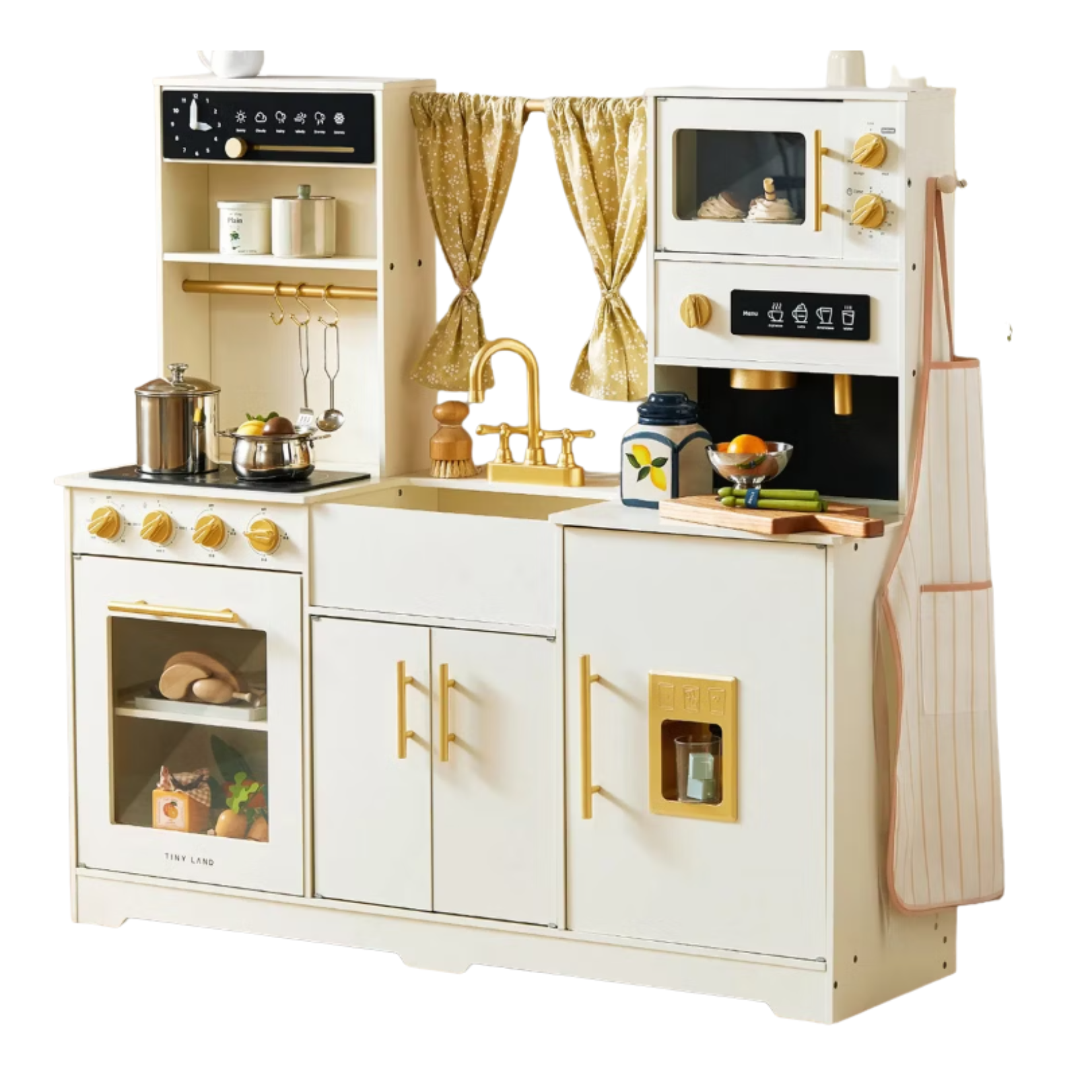 kids play kitchen wood