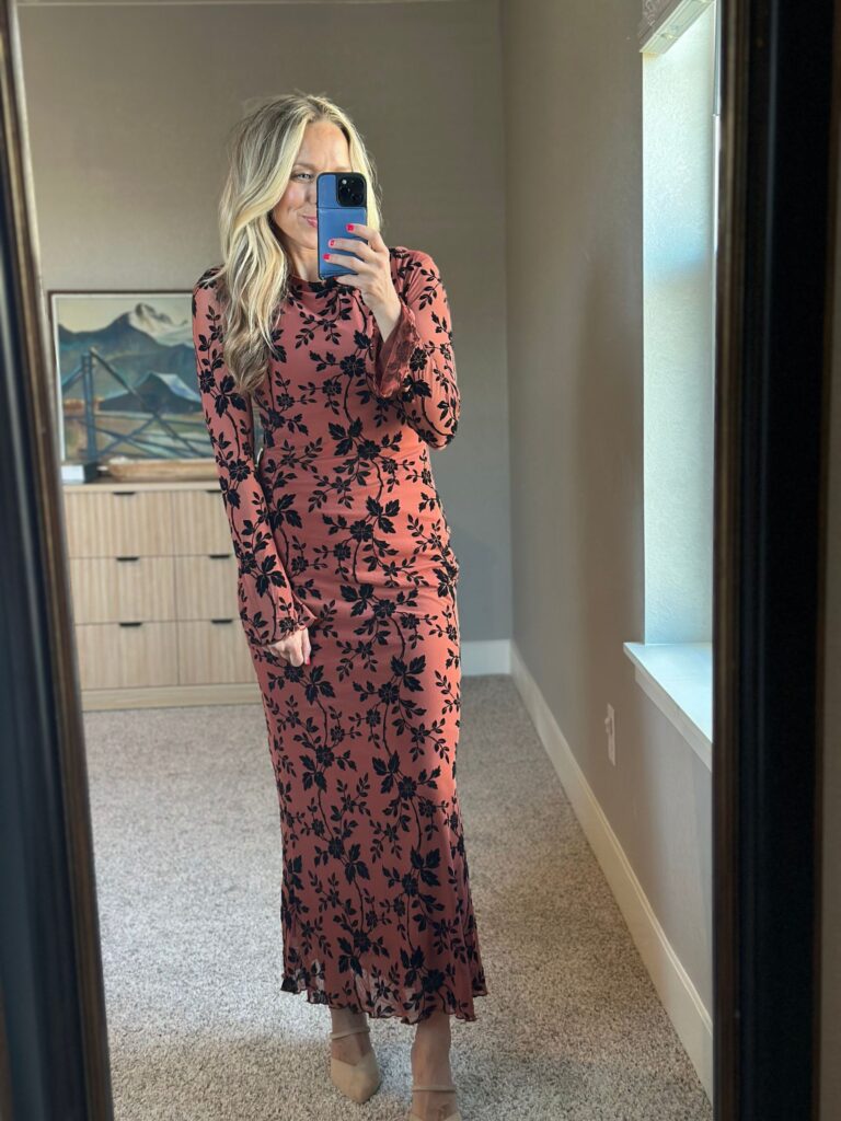 bell sleeve floral dress for Amazon fall dresses