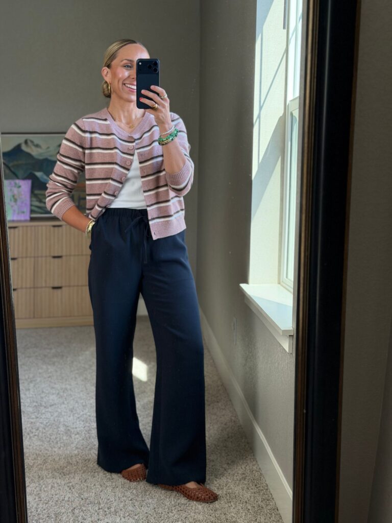ballet flats for work capsule wardrobe
